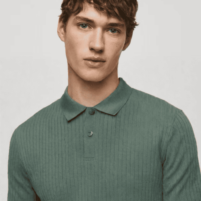 Camiseta Polo Masculina Tricot