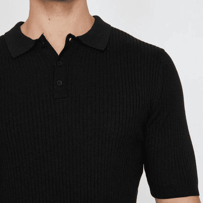 Camiseta Polo Masculina Tricot