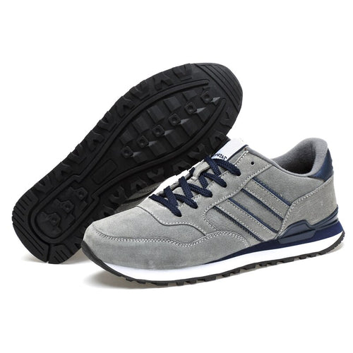 Tênis Masculino Esportivo de Camurça Sport Comfort - Cinza
