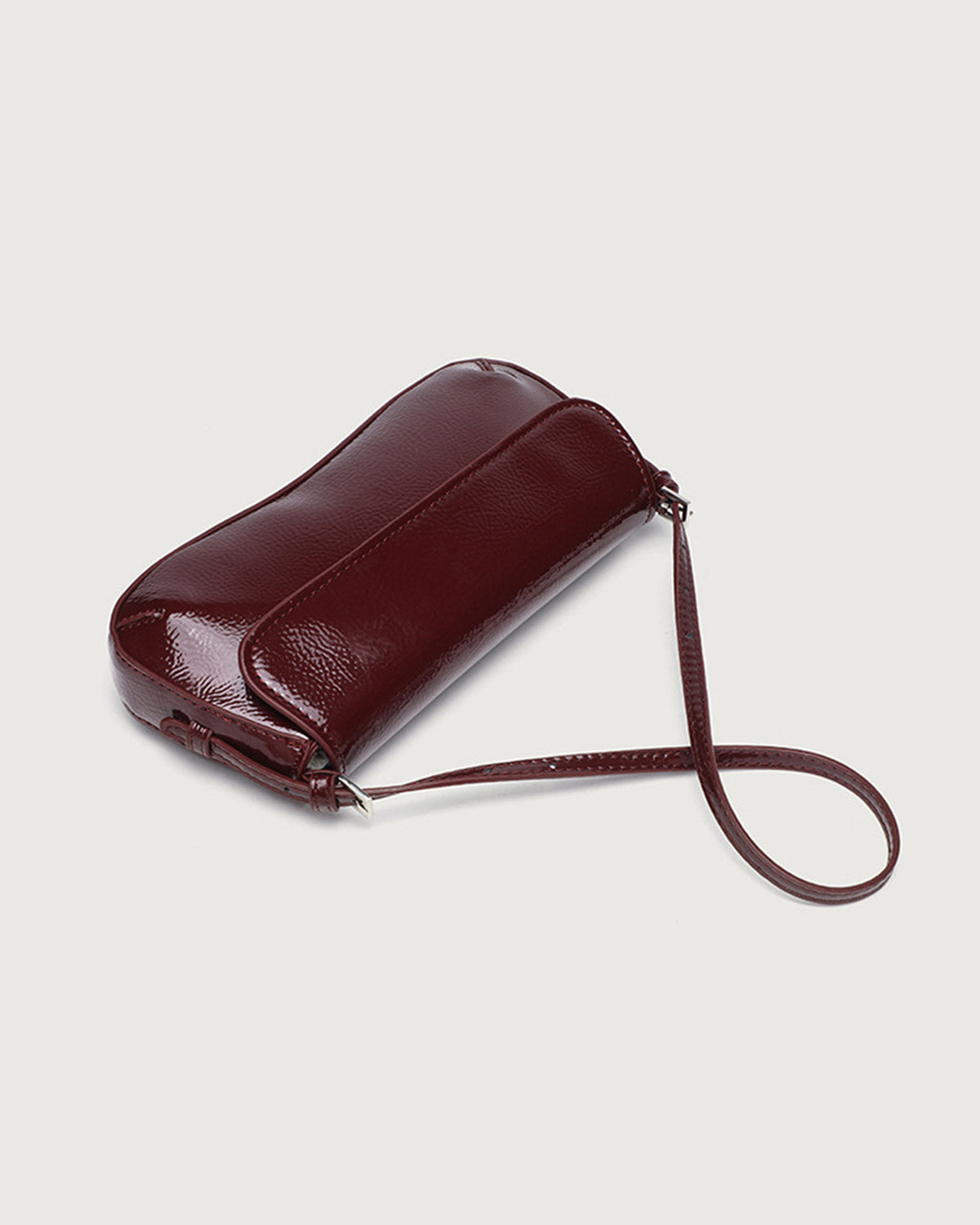 Bolso femenino de cuero PU color rojo