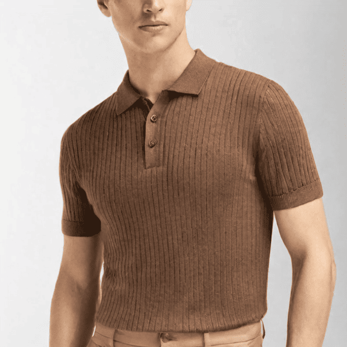 Camiseta Polo Masculina Tricot