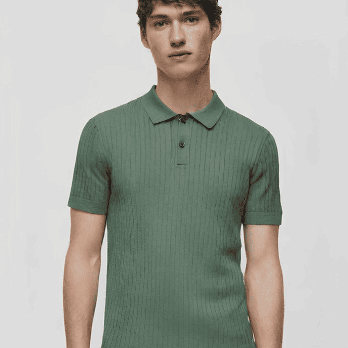 Camiseta Polo Masculina Tricot