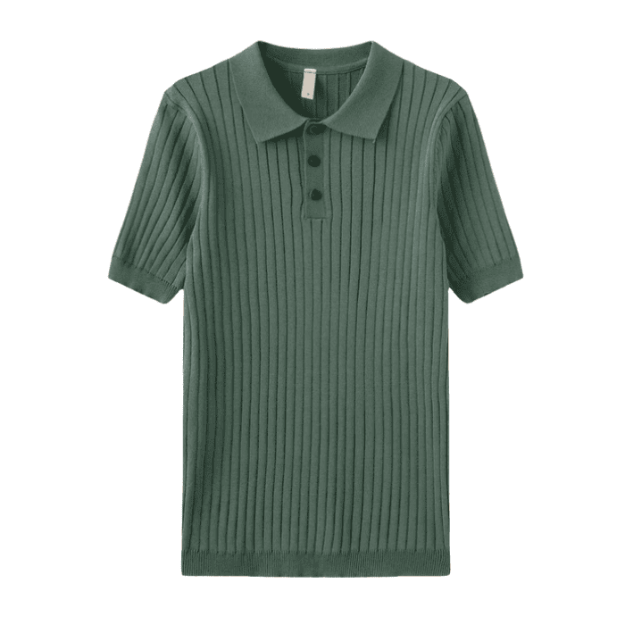 Camiseta Polo Masculina Tricot