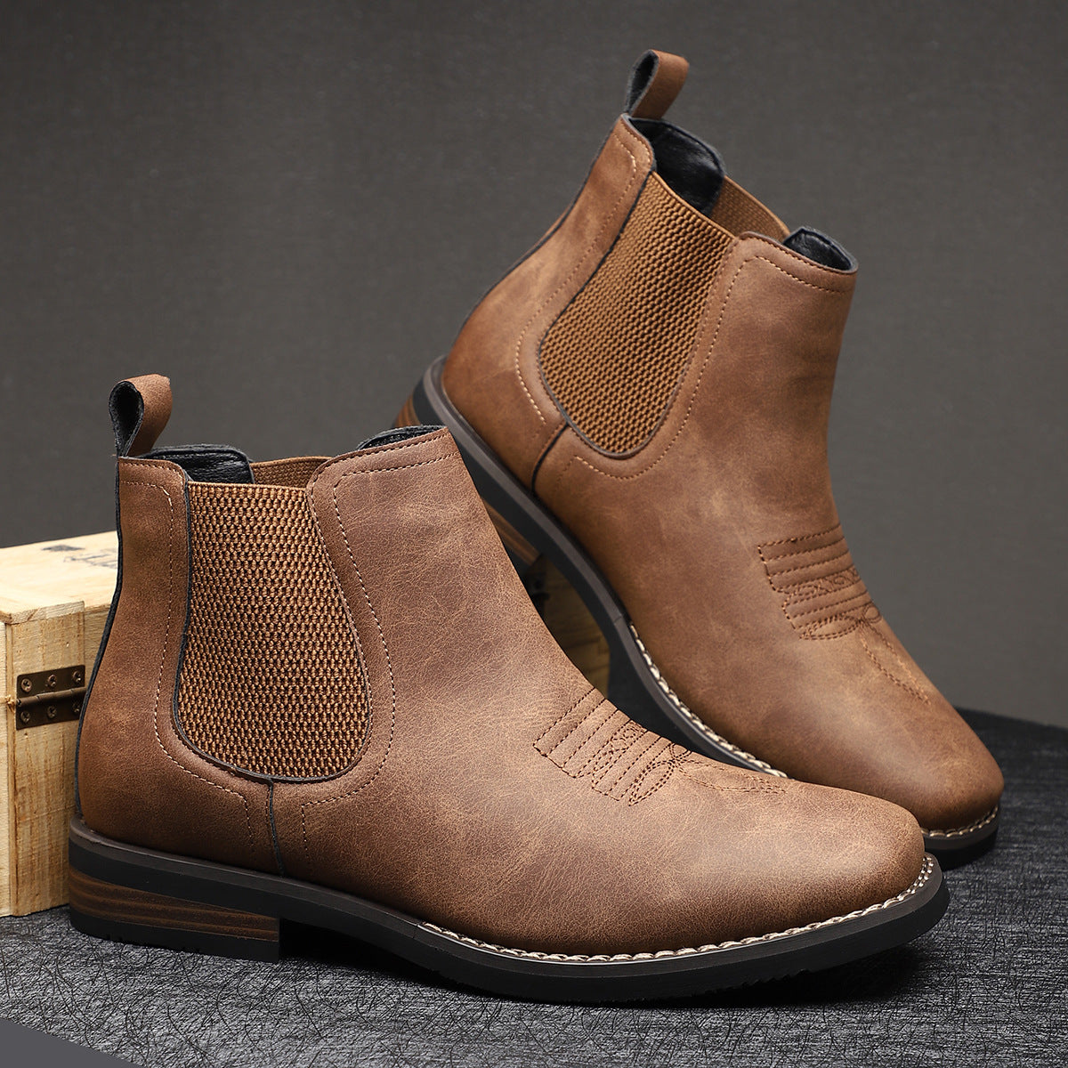 Henrik - Botas clásicas de piel para hombre