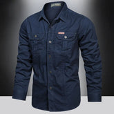 Camisa de Manga Comprida Masculina Istambul - Azul