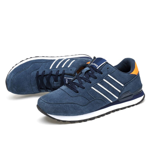 Tênis Masculino Esportivo de Camurça Sport Comfort - Azul