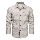 Camisa de Manga Comprida Masculina Istambul - Branca