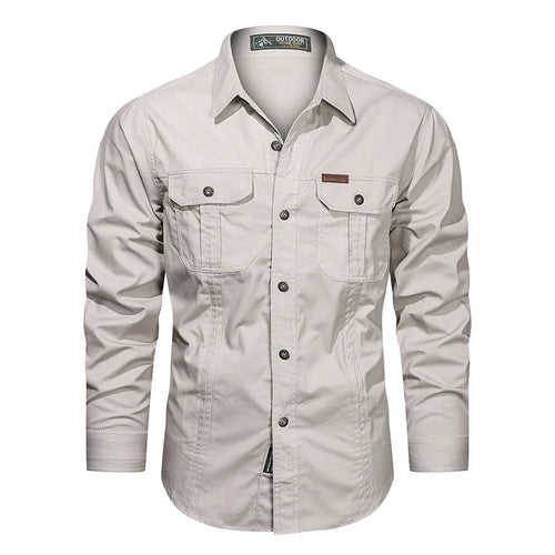 Camisa de Manga Comprida Masculina Istambul - Branca