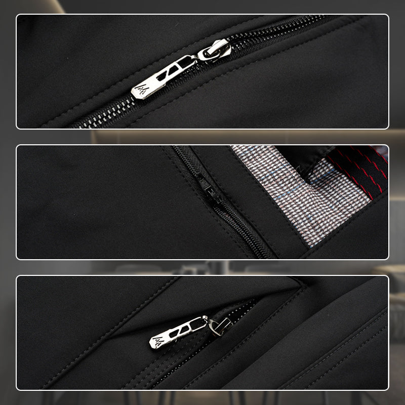 Abrigo Trench Casual para Hombre con Cremallera y Solapa, Forro Desmontable 🧥✨